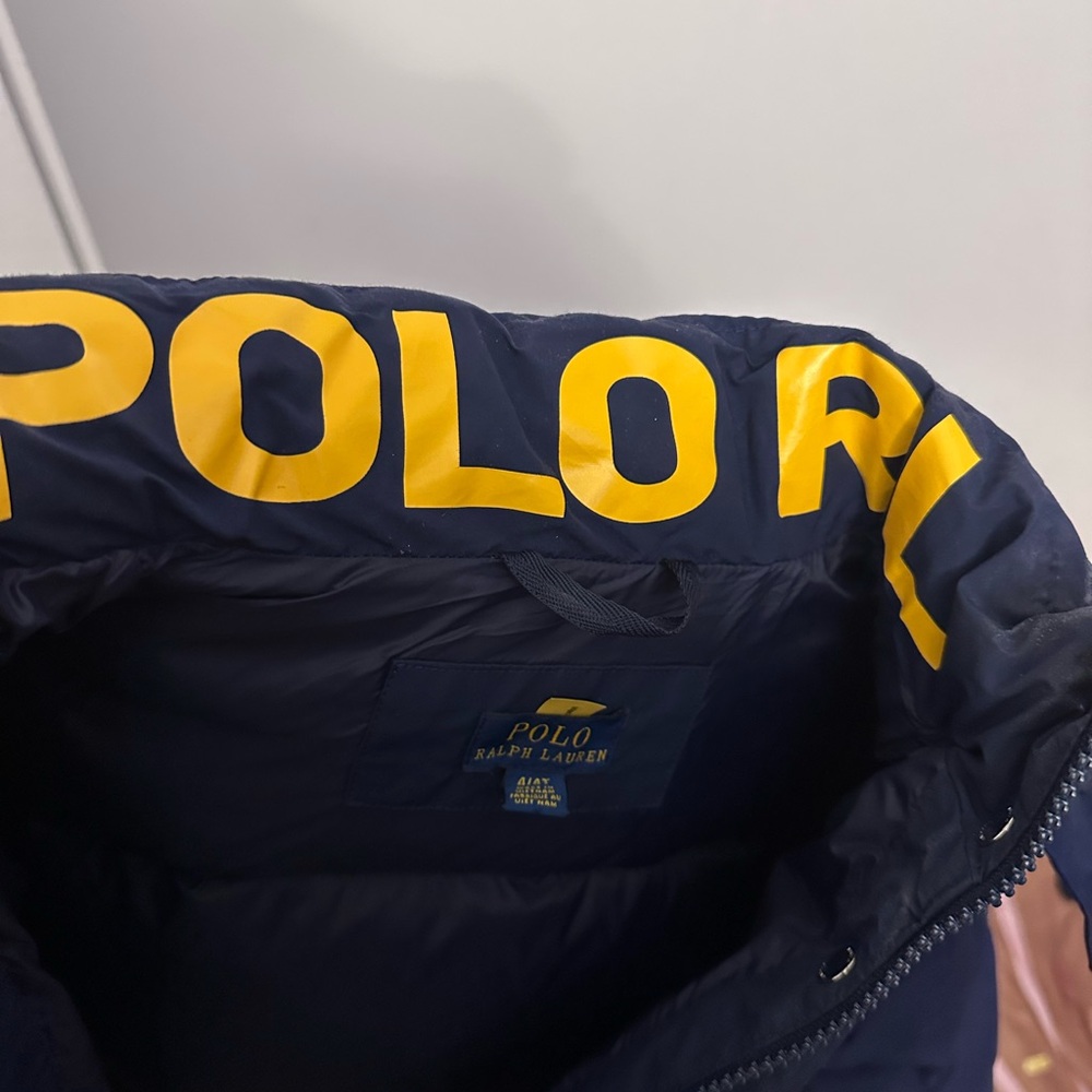Polo by Ralph Lauren Kids Puffer Jacket - Navy and Yellow